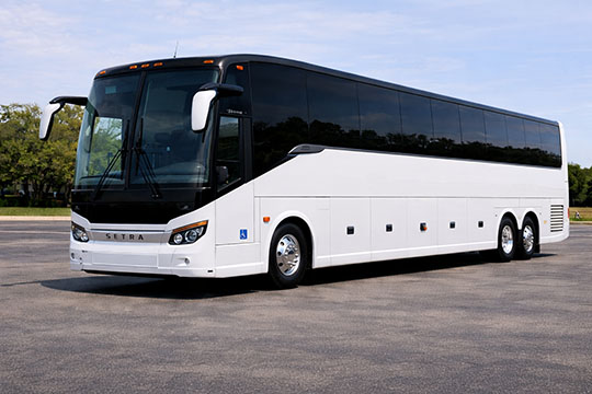 56-passenger charter bus available for charter in Springfield, IL